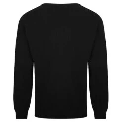 Bigdude Plain Crew Neck Knitted Jumper Black -Kenn Clothing Shop 0540316a crew20neck20jumper black 2