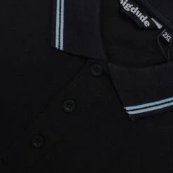 Bigdude Tipped Polo Shirt Black/Blue -Kenn Clothing Shop 0de4bae8 img 8235