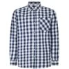 Bigdude Gingham Long Sleeve Shirt Navy -Kenn Clothing Shop 16c6ce69 bd23ls07 02 1