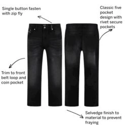 Bigdude Selvedge Ridge Jeans Black Wash -Kenn Clothing Shop 1bbdaa17 036