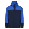 Bigdude Contrast Panel Showerproof Hooded Jacket Navy -Kenn Clothing Shop 1cbe8a09 bd22jck01 02 1