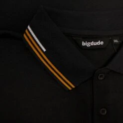 Bigdude Designer Tipped Polo Shirt Black -Kenn Clothing Shop 1d7ae322 img 8389
