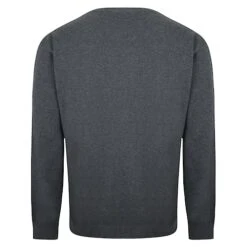 Bigdude Plain Crew Neck Knitted Jumper Charcoal -Kenn Clothing Shop 1da97db2 bd21jmp01 crew20neck20jumper charcoal 2202