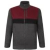 Bigdude Full Zip Colour Block Jacket Charcoal -Kenn Clothing Shop 1dd172a4 ziptop burgundy 1
