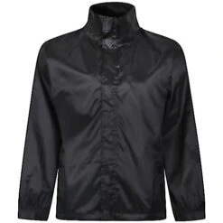 Bigdude Showerproof Packaway Rain Jacket Black -Kenn Clothing Shop 29d962a6 raincoat black 1 720