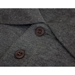 Bigdude Long Sleeve Polo Shirt Charcoal Marl -Kenn Clothing Shop 2bc41b5b lsp2