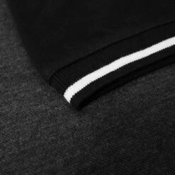 Bigdude Colour Block Zipped Polo Shirt Black/Charcoal -Kenn Clothing Shop 2dcd9a64 img 8685