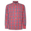 Bigdude Button Down Long Sleeve Check Shirt Light Red -Kenn Clothing Shop 3037c676 bd23ls19 03 1