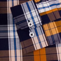 Bigdude Long Sleeve Check Shirt Orange -Kenn Clothing Shop 373563e1 img 8842