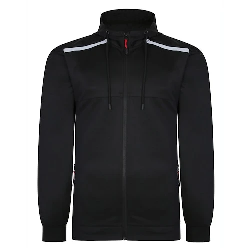 Bigdude Contrast Tricot Hooded Tracksuit Black 4 Bigdude Contrast Tricot Hooded Tracksuit Black - Image 2