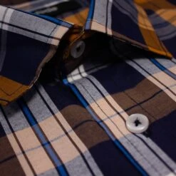 Bigdude Short Sleeve Check Shirt Orange -Kenn Clothing Shop 3a14894c img 8839