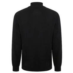 Bigdude Half Zip Knitted Jumper Black -Kenn Clothing Shop 3b1b51b8 halfzipjumper navy 2