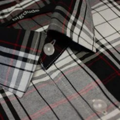 Bigdude Short Sleeve Check Shirt Black -Kenn Clothing Shop 41bc98d6 img 8846