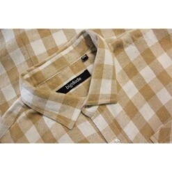 Bigdude Summer Long Sleeve Flannel Shirt Beige -Kenn Clothing Shop 465c8168 bd23ls01 65