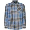 Bigdude Summer Long Sleeve Flannel Shirt Blue -Kenn Clothing Shop 4763c909 bd23ls01 20 blue 1