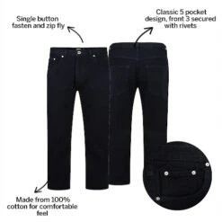 Bigdude Non Stretch Coloured Denim Jeans Navy Dye -Kenn Clothing Shop 480cf64a bd21js0620green