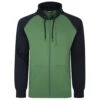 Bigdude Contrast Raglan Full Zip Hoody Deep Green/Navy -Kenn Clothing Shop 4aaccdf8 ziphoody green 1201