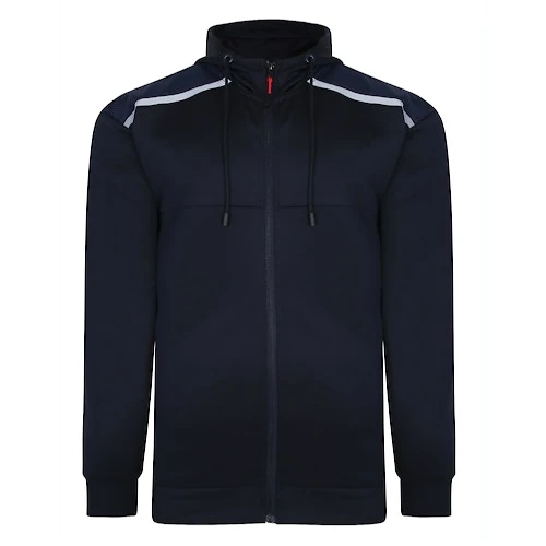 Bigdude Contrast Tricot Hooded Tracksuit Navy 5 Bigdude Contrast Tricot Hooded Tracksuit Navy - Image 3