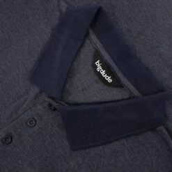 Bigdude Buttoned Pocket Polo Shirt Navy Marl -Kenn Clothing Shop 56903630 img 8699
