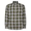 Bigdude Button Down Long Sleeve Check Shirt Olive -Kenn Clothing Shop 57ea4ecb bd23ls19 08 1