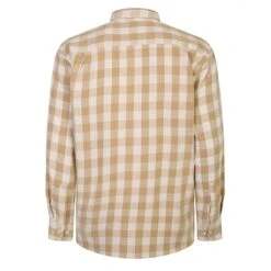 Bigdude Summer Long Sleeve Flannel Shirt Beige -Kenn Clothing Shop 58e0c457 bd23ls01 65 beige 2