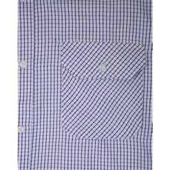 Bigdude Long Sleeve Shirt With Chest Pockets Navy/White -Kenn Clothing Shop 5df1f4c1 bd22ls09 02 navy detail