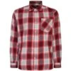 Bigdude Summer Long Sleeve Flannel Shirt Red -Kenn Clothing Shop 602041e0 bd23ls01 22 red 1