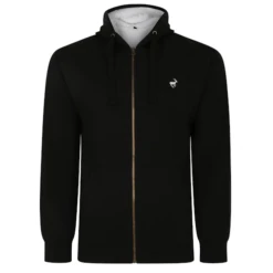Bigdude Sherpa Lined Zip Hoody Black