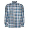 Bigdude Button Down Long Sleeve Check Shirt Teal -Kenn Clothing Shop 6a69d7d7 bd23ls19 02 1