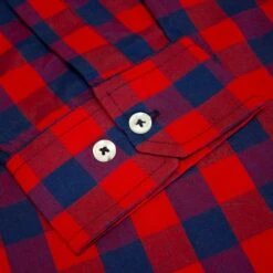 Bigdude Gingham Long Sleeve Shirt Red -Kenn Clothing Shop 7313448d img 8815