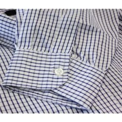 Bigdude Long Sleeve Shirt With Chest Pockets Navy/White -Kenn Clothing Shop 7aef313b img 9003