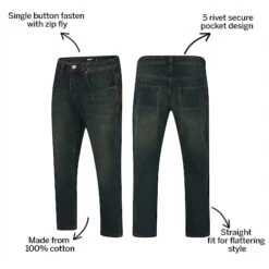 Bigdude Non-Stretch Straight Fit Jeans Dark Wash -Kenn Clothing Shop 83eb8f91 bd23js0820darkwash
