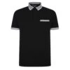 Bigdude Hounds Tooth Pique Polo Black -Kenn Clothing Shop 858c8cc6 bd22p14 01 black 1