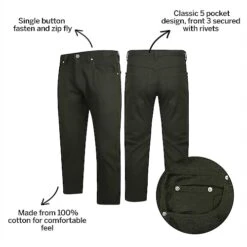 Bigdude Non Stretch Coloured Denim Jeans Forest Green -Kenn Clothing Shop 87d29b65 bd21js0620navy