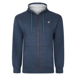 Kenn Clothing Shop 9 Bigdude Sherpa Lined Zip Hoody Dark Denim