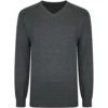 Bigdude Plain V Neck Knitted Jumper Charcoal 2 Bigdude Plain V Neck Knitted Jumper Charcoal -Kenn Clothing Shop 89031278 v neck20jumper charcoal 1