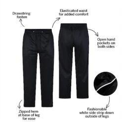 Bigdude Zipped Hem Tracksuit Bottoms Black -Kenn Clothing Shop 8aea1f63 bd23j0520black