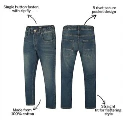 Bigdude Non-Stretch Straight Fit Jeans Mid Wash -Kenn Clothing Shop 8c30a671 bd23js0820midwash