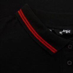 Bigdude Tipped Polo Shirt Black/Red -Kenn Clothing Shop 8d19206b img 8222