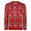 Bigdude Festive Christmas Jumper Red -Kenn Clothing Shop 910f629d bd23jmp03 03 1