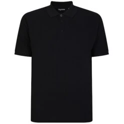 Bigdude Plain Polo Shirt - Black -Kenn Clothing Shop 926ecdba bd103 01blk