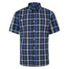 Bigdude Short Sleeve Check Shirt Blue -Kenn Clothing Shop 93d9a35c bd23ss10 01 1