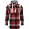 Bigdude Hooded Check Flannel Shirt Red -Kenn Clothing Shop 96db179c bd23ls03 01 1.jpg20edited