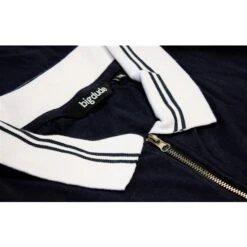 Bigdude Jersey Zip Polo Navy -Kenn Clothing Shop 9c9530b0 img 1724