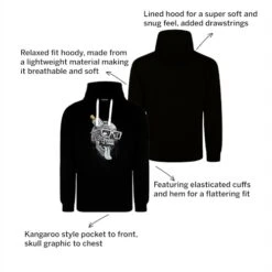 Kenn Clothing Shop -Kenn Clothing Shop 9dd25cba bigdude20comic20skull20print20hoody20black