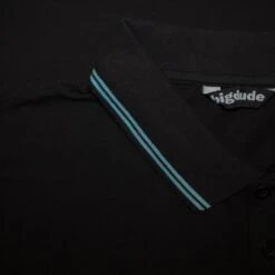 Bigdude Tipped Polo Shirt Black/Blue -Kenn Clothing Shop a79343ea img 8244