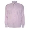 Bigdude Long Sleeve Shirt With Chest Pockets Red/White -Kenn Clothing Shop a9586a4b bd22ls09 22 red 1