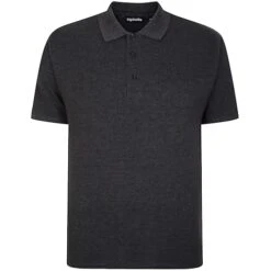 Bigdude Plain Polo Shirt- Charcoal -Kenn Clothing Shop ac7b7d7b plaingreypolo 1