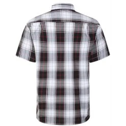 Bigdude Short Sleeve Check Shirt Black -Kenn Clothing Shop ae404622 bd23ss06 05 2