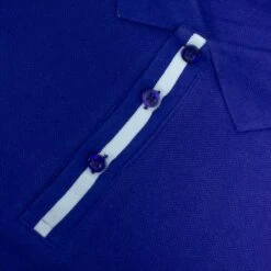 Bigdude Contrast Stripe Placket With Tipped Cuff Polo Shirt Cobalt -Kenn Clothing Shop b1c09101 img 8450